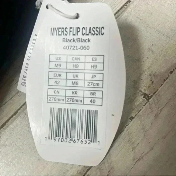 Hey Dude Mens Myers Flip Classic Black 9 NWT - Picture 5 of 5